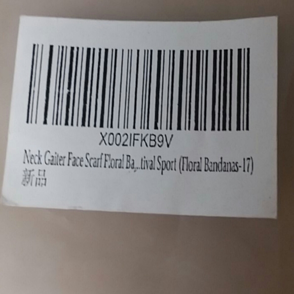 Floral Neck Gaiter Face Scarf - Picture 7 of 7